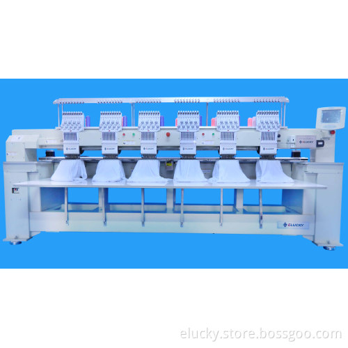 Computerized Multi-Head Embroidery Machine for Cap/T-Shirt/Bags Embroidery (EG1206C)